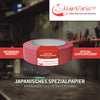 Rotes Abdeckband „Extra Pink Verstärktes Papier“ von Abdeckfuchs24, 50 Meter Länge. Hergestellt aus japanischem Spezialpapier, imprägniert und extra verstärkt. Besonders reißfest und mit einem speziellen Acrylatkleber für zuverlässigen Halt. Ideal für Maler- und Handwerksarbeiten.