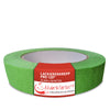 Grünes Lackiererkrepp „Lackiererkrepp PRO 120°“ von Abdeckfuchs24, 25 mm x 50 Meter, mit Banderole.