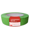 Grünes Lackiererkrepp „Lackiererkrepp PRO 120°“ von Abdeckfuchs24, 30 mm x 50 Meter, mit Banderole.