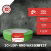 Grünes Lackiererkreppband PRO 120° mit hoher Beständigkeit gegen Wasser und Schleifen. Perfekt für präzise Abdeckarbeiten im Innen- und Außenbereich. 19 mm Breite und 50 Meter Länge für vielseitige Anwendungen.