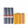 Premium Abdeckset von Abdeckfuchs24 mit drei Rollen Abdeckvlies 220 g/m² (1 m x 25 m) und 30 Rollen Goldband ECO UV-30 – ideal für großflächige Abdeckarbeiten im Handwerk