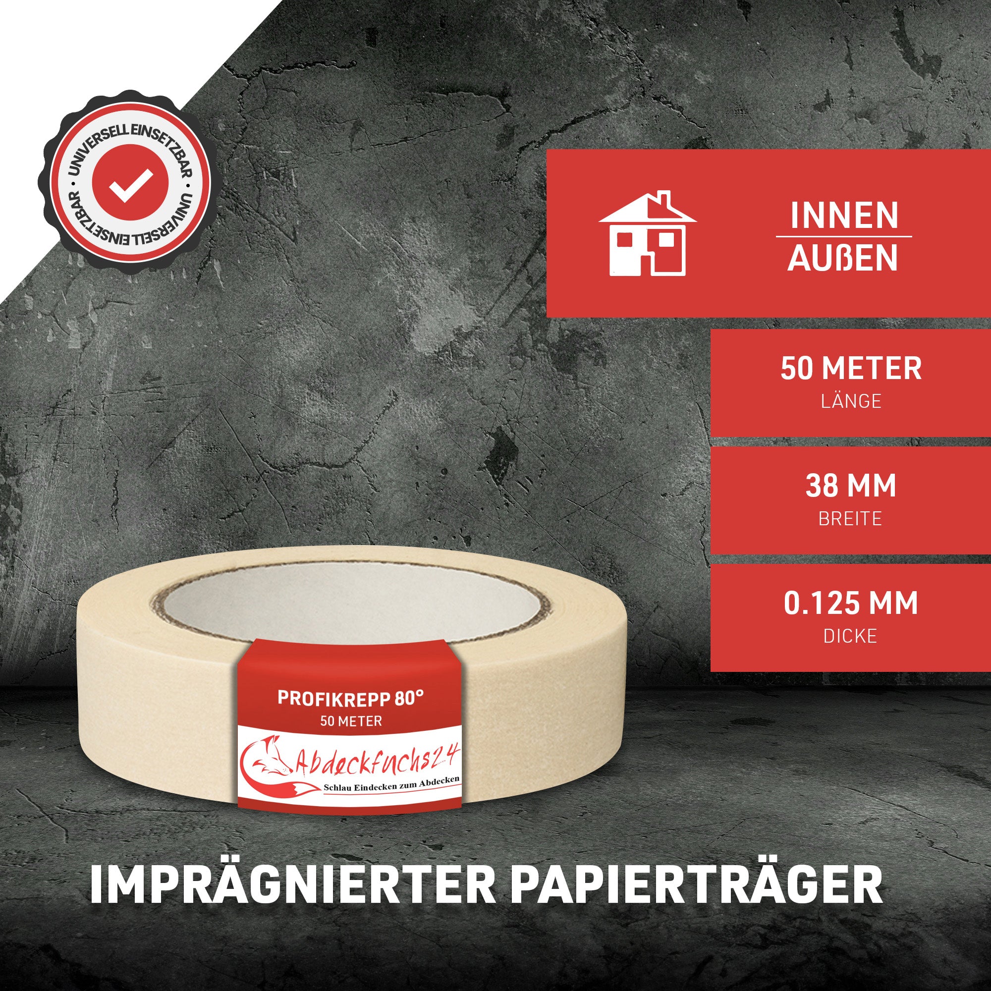 Profi- Malerkrepp 80° Beige