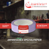  Violettes Sensitiv-Kreppband mit japanischem Spezialpapier. Besonders reißfest mit einer Reißfestigkeit von 41 N/10 mm. Imprägniert und flach gekreppt für präzise Anwendungen. Ideal für empfindliche Oberflächen und professionelle Lackierarbeiten.