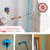 Tape Universal Blau in Anwendung beim Streichen, schützt Türrahmen und Oberflächen, UV-beständig und vielseitig einsetzbar.