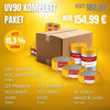 UV90 Komplett Paket - Gold-Masker + Goldband UV-90 (30mm) + (38mm) +(25mm)
