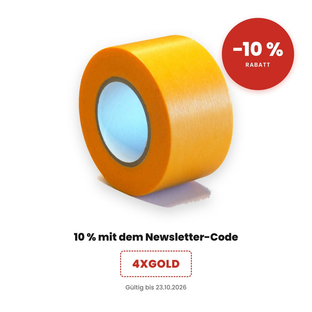 PocketWashi Goldband, 30 mm × 18 m, mit Aktionshinweis 10 % Rabatt über den Newsletter-Code 4XGOLD
